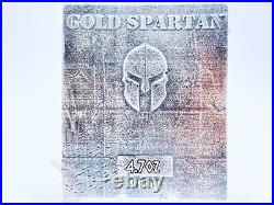 4.6 oz Hand Poured. 999 Fine Silver Bar Anubis Vs Horus V2 By The Gold Spartan