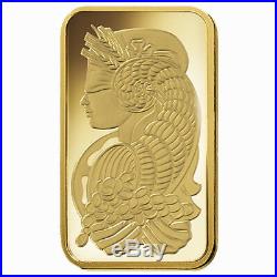 50 gram Gold Bar PAMP Suisse Lady Fortuna Veriscan. 9999 Fine (In Assay)