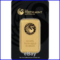 50 gram Gold Bar Perth Mint 99.99 Fine in Assay