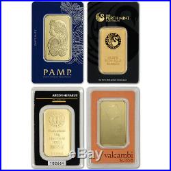 50 gram Gold Bar Random Brand Secondary Market 999.9 Fine in Assay