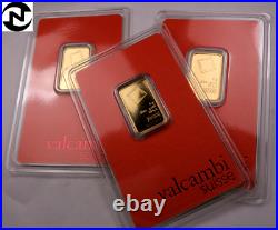 5 Gram (5G) Valcambi Gold Bar // Gem In Sealed Assay //. 9999 Fine Gold