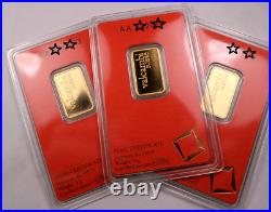 5 Gram (5G) Valcambi Gold Bar // Gem In Sealed Assay //. 9999 Fine Gold