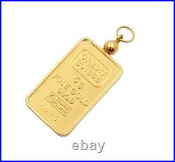 5 Gram Credit Suisse. 9999 Fine Gold Bar Set in Solid 14K Yellow gold bezel 5 Gram Credit Suisse. 9999 Fine Gold Bar Set in Solid 14K Yellow gold bezel