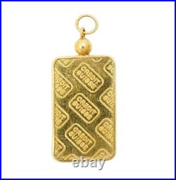 5 Gram Credit Suisse. 9999 Fine Gold Bar Set in Solid 14K Yellow gold bezel 5 Gram Credit Suisse. 9999 Fine Gold Bar Set in Solid 14K Yellow gold bezel