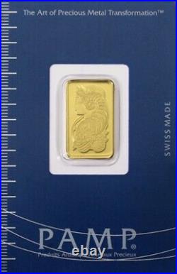 5 Gram Gold Bar PAMP Suisse 999.9 Fine Sealed Assay. 2-10-24 Was $389. FlashSale