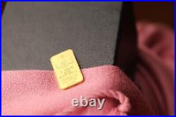5 Gram JM Johnson Matthey Bank LEU Zurich Collectible 9999 Fine Gold Bar RARE