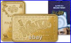 5 Gram PAMP Suisse Willy Wonka 9999 Fine Gold Bar New Sealed Assay Limit of 3000