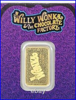 5 Gram PAMP Suisse Willy Wonka 9999 Fine Gold Bar New Sealed Assay Limit of 3000