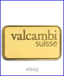 5 Gram Valcambi. 9999 Fine Gold Bar in Assay 5 Gram Valcambi. 9999 Fine Gold Bar in Assay