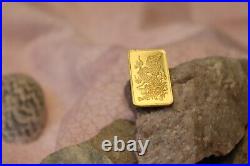 5 Grams Credit Suisse Rare Dragon Back 9999 Fine Gold Bar