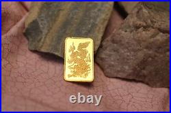 5 Grams Credit Suisse Rare Dragon Back 9999 Fine Gold Bar