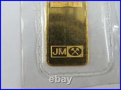 5 Grams Gold Bar JM Johnson Mathey SCOTIABANK 9999 Fine Gold 01594