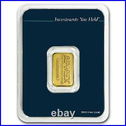 5 gram APMEX Gold Bar. 9999 Fine (In TEP Package)