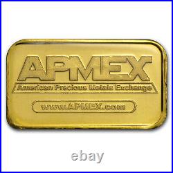 5 gram APMEX Gold Bar. 9999 Fine (In TEP Package)