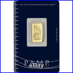 5 gram Gold Bar PAMP Suisse Fortuna 999.9 Fine in Assay Secondary Market