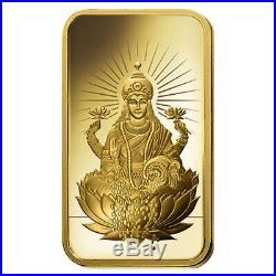 5 gram PAMP Suisse Gold Bar Lakshmi (in Assay). 9999 Fine