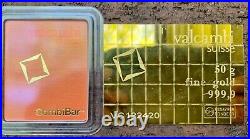5 grams Gold Bar from Valcambi Suisse from Gold CombiBar 999.9 Fine = 5 x 1g