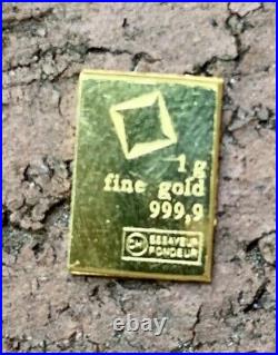 5 grams Gold Bar from Valcambi Suisse from Gold CombiBar 999.9 Fine = 5 x 1g