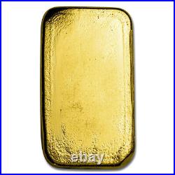 5 oz Cast-Poured Gold Bar 9Fine Mint