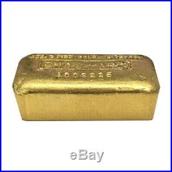 5 oz Engelhard Gold Vintage Loaf Style Bar. 9999 Fine
