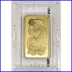 5 oz. Gold Bar PAMP Suisse Fortuna 999.9 Fine in Case with Assay
