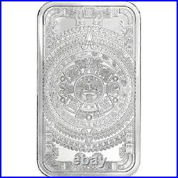 5 oz. Golden State Mint Silver Bar Aztec Calendar. 999 Fine