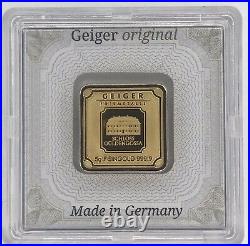 5g Gold Geiger Edelmetalle Original Sealed Assay (999.9 Fine, PURE) 5 Grams