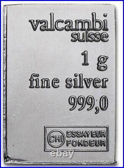 6 Grams Of Fine. 999 Valcambi Gold And Silver Bars! One 24k Gold And Five Silver