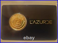 8 Grams, L'AZURDE 24-karat golden coin