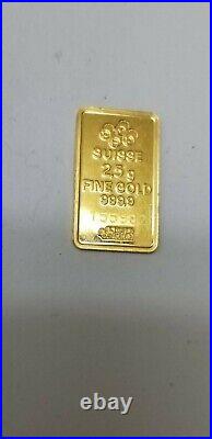 AUTHENTIC Credit Suisse 2.5g 999.9 Fine Gold Bar