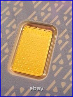 Acre 2.5 Gram. 9999 Fine Gold Bullion Bar In Assay Card with Original Box