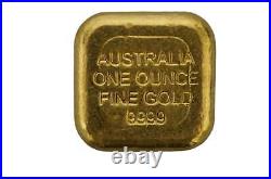 Ainslie Bullion Company 1oz 9999 Fine Gold Cast Bullion Bar