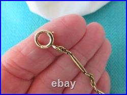 Antique 14k Yellow Gold 14 1/2 Pocket Watch Chain Bars & Links 2.5 MM Wide