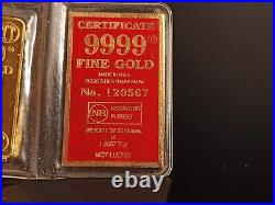 Asian 24K Gold Bullion Bar -9999 Fine Gold Mot Luong