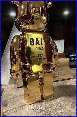 Bearbrick Bait Inc. Fine Gold Bar 999.9 400% Complex Con 280mm