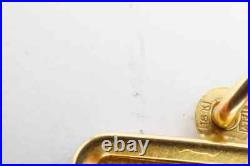 Chimel 5g Fine Gold Bar 999.9 In 14k Bezel Pendant