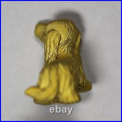 Chow Tai Fook Jewelry Cocker Spaniel Dog 14.5 gram. 9999 Fine Gold Bar with Case