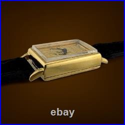 Collectible Vintage Mechanical Wind Credit Suisse 5g Fine Gold Bar Watch