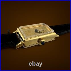 Collectible Vintage Mechanical Wind Credit Suisse 5g Fine Gold Bar Watch