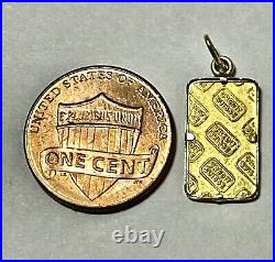 Credit Suisse 1g 999.9 Fine Gold Bar Pendant