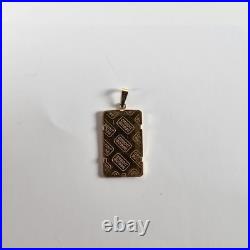 Credit Suisse 2.5 Gram 9999 Fine Gold Bar In 14k Bezel Serial Number 078731