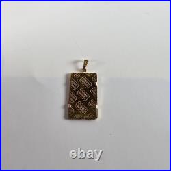 Credit Suisse 2.5 Gram 9999 Fine Gold Bar In 14k Bezel Serial Number 078731