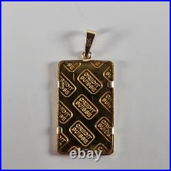 Credit Suisse 2.5 Gram 9999 Fine Gold Bar In 14k Bezel Serial Number 078731