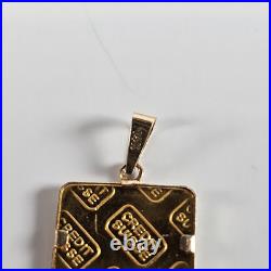 Credit Suisse 2.5 Gram 9999 Fine Gold Bar In 14k Bezel Serial Number 078731