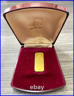 Degussa 20g Fine Gold 999.9 Coffin Bar in Degussa Box