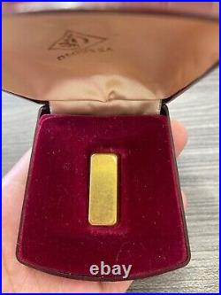 Degussa 20g Fine Gold 999.9 Coffin Bar in Degussa Box