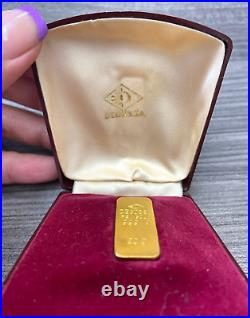 Degussa 20g Fine Gold 999.9 Coffin Bar in Degussa Box