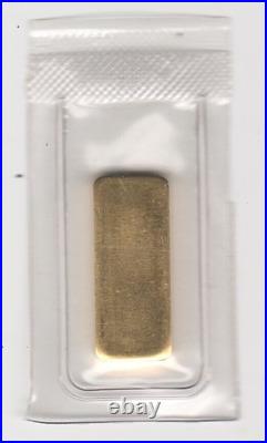 Degussa FeinGold 10g Ten Grams. 9999 Fine Gold Bullion Bar Sealed in Original