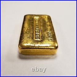 ENGELHARD Half Kilo 16 oz. 999 Fine Gold Poured Bar Rare Example SKU-G1724