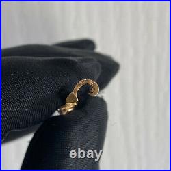 Edwardian 14ct, 14k, 585 rose gold Diamond & Emerald trilogy bar brooch, tie pin